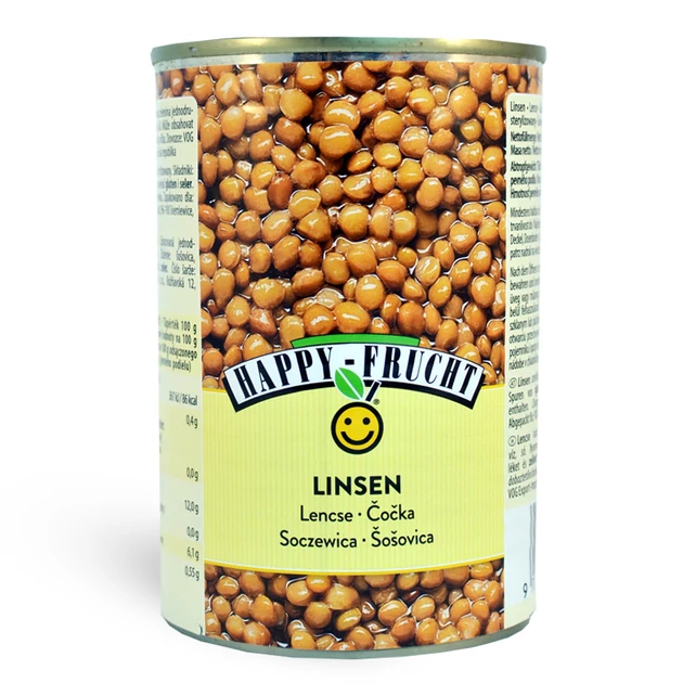 Happy Frucht lencse konzerv 400g - bulkshop.hu