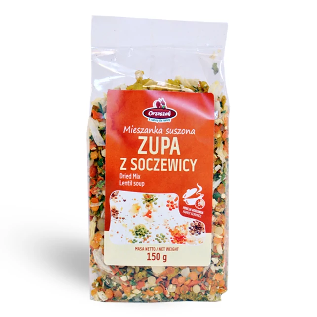 Orzeszek lencseleves alap 150g - bulkshop.hu