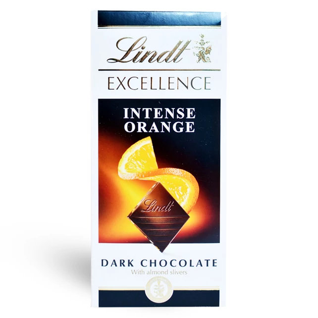 Lindt Excellence Dark Orange narancsos étcsokoládé 100g - bulkshop.hu