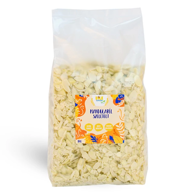 Szeletelt mandulabél 1kg - bulkshop.hu
