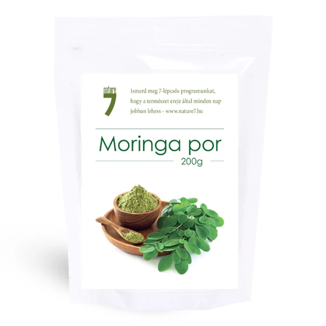 Nature7 moringa por 200g - bulkshop.hu