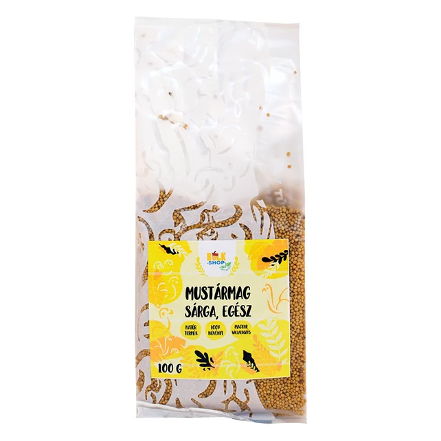Mustármag sárga egész 100g - bulkshop