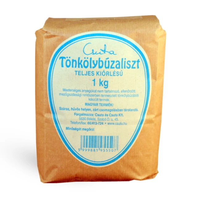 Tönkölybúza liszt, teljes kiőrlésű, 1kg - bulkshop