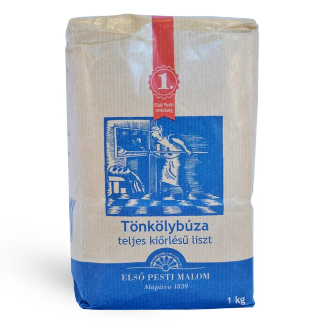 Tönkölybúzaliszt, teljes kiőrlésű, 1kg - bulkshop