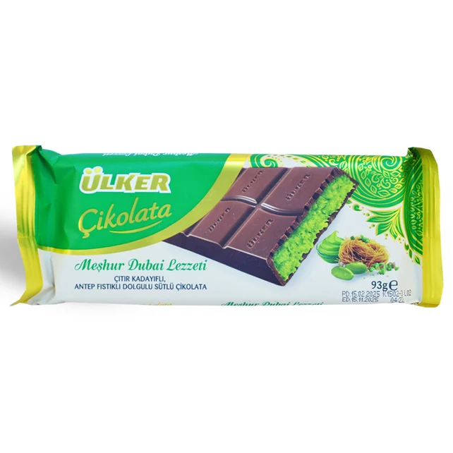 Ülker Dubai csokoládé 93g - bulkshop.hu