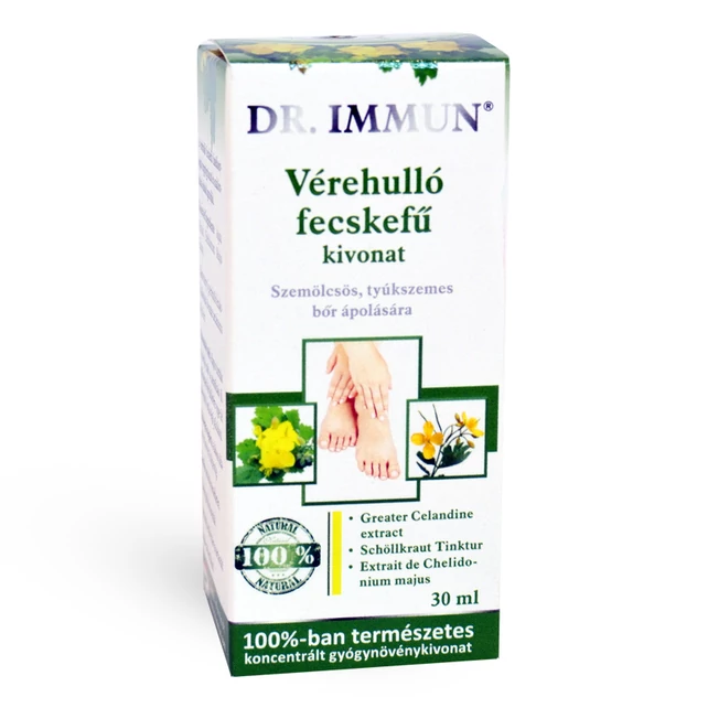 Dr. Immun vérehulló fecskefű kivonat 30 ml - bulkshop.hu