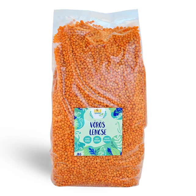Bulkshop vöröslencse 2kg - bulkshop.hu