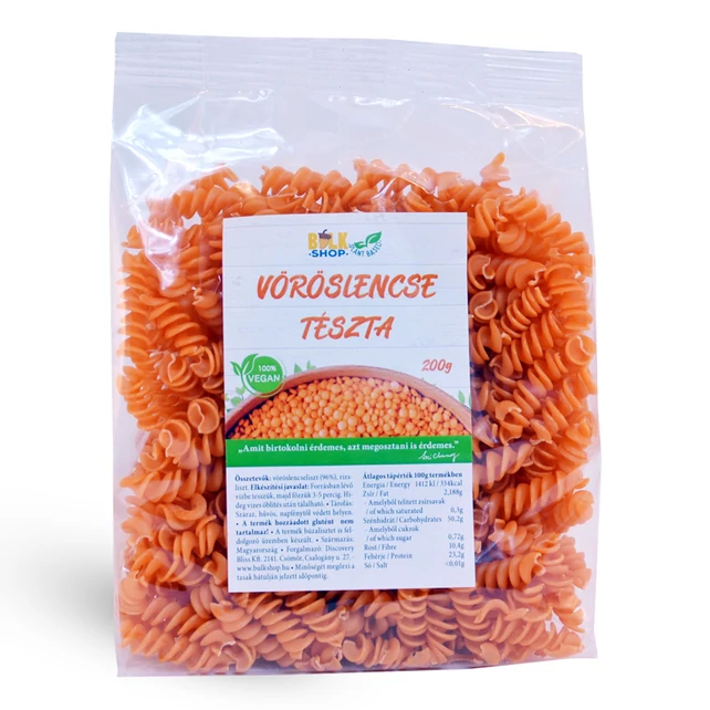 vöröslencse tészta orsó - bulkshop