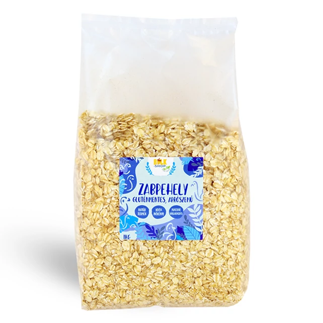 Gluténmentes zabpehely 1kg, (apró szemű) - bulkshop.hu