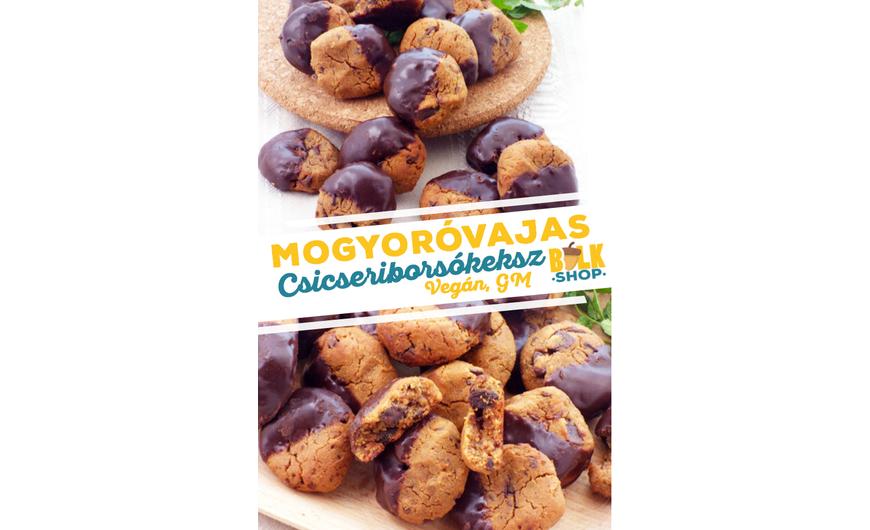 Mogyoróvajas csicseriborsókeksz recept