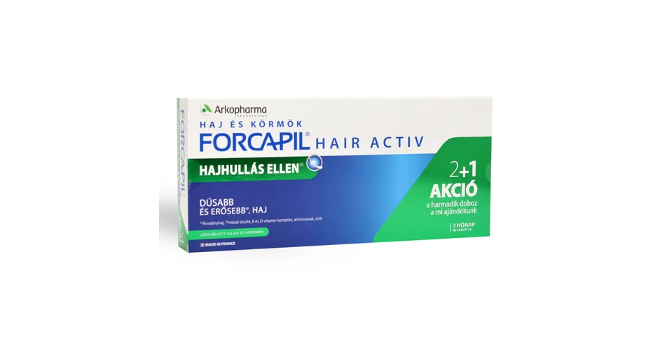 Forcapil Hair Activ tabletta, 90db I Szép, egészséges haj