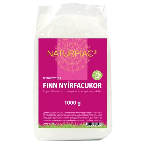 NaturPiac finn nyírfacukor 1000g 