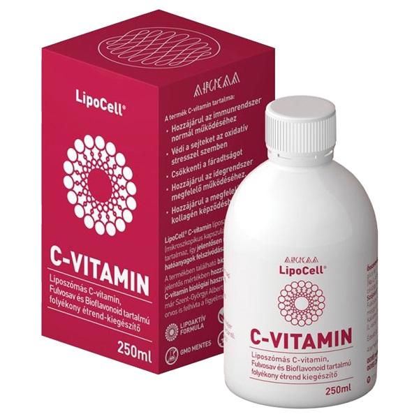 LipoCell liposzómás C-vitamin meggyes ízben (250 ml)