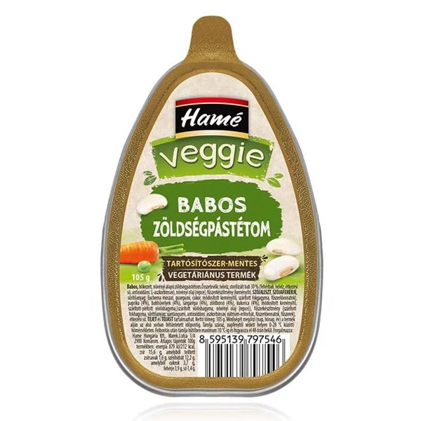 Hamé veggie babos zöldségpástétom, 105g