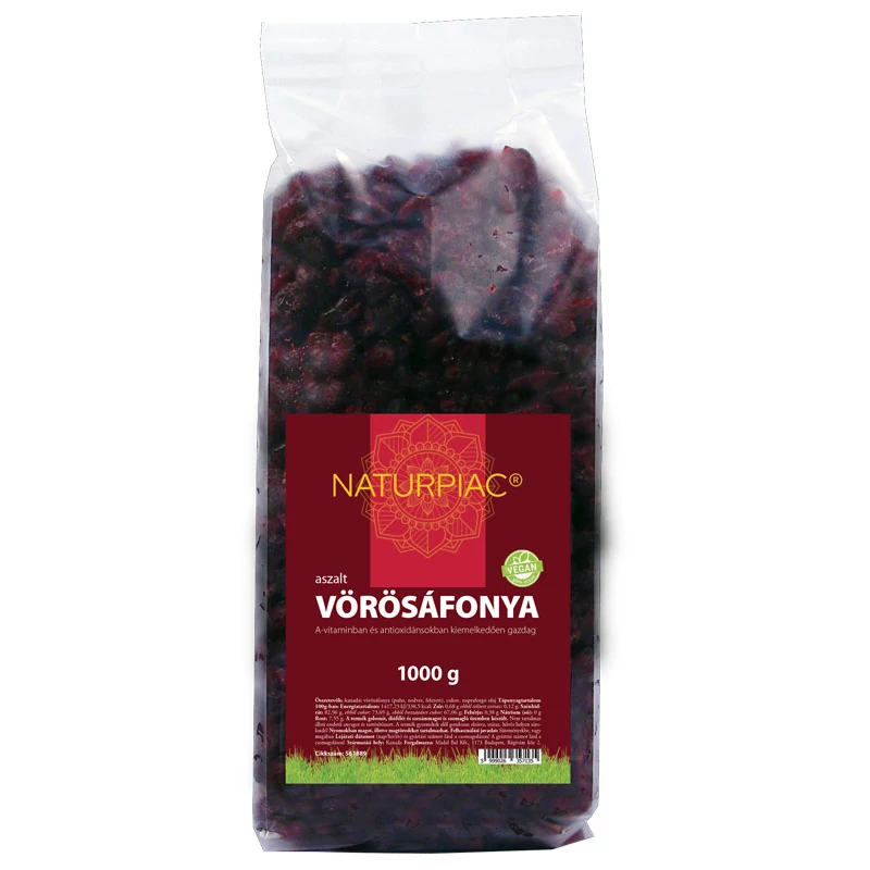 NaturPiac aszalt vörösáfonya 1000g 