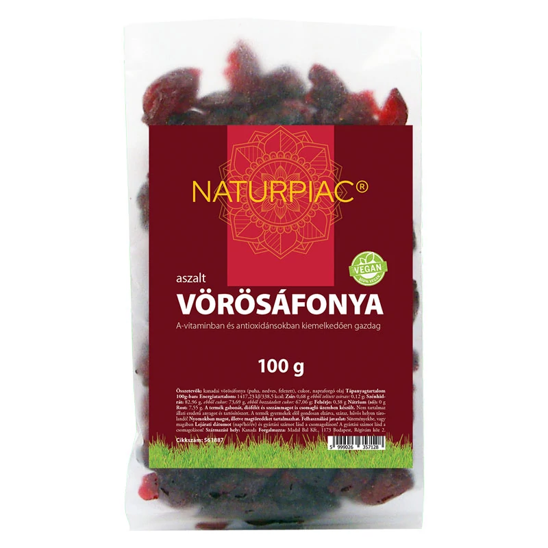 NaturPiac aszalt vörösáfonya 100g 