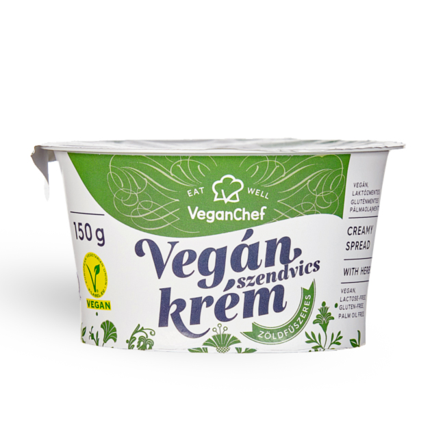 VeganChef kenhető növényi krém zöldfűszeres 150g
