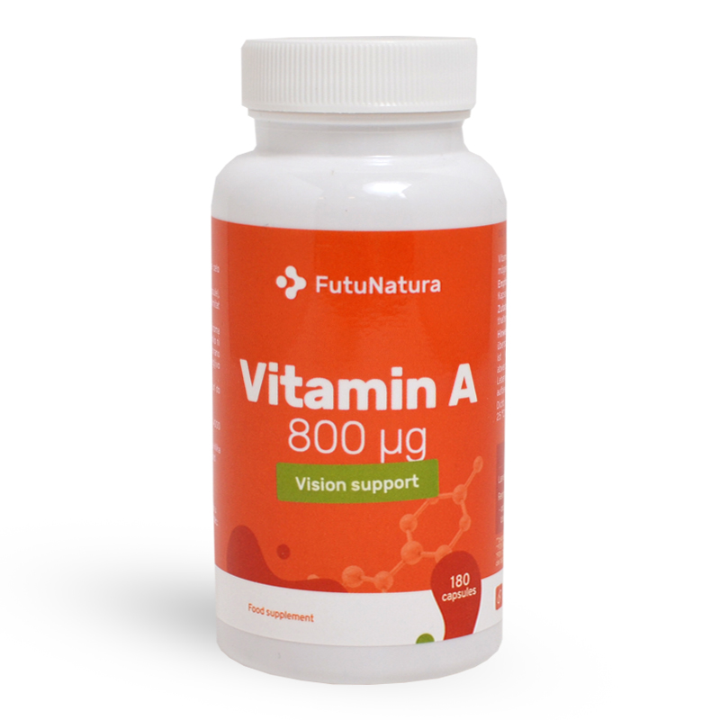 Futunatura A-vitamin 800 µg, 180 kapszula