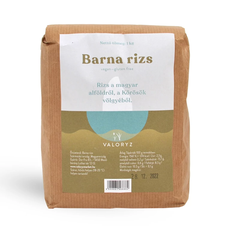 Valoryz barna rizs közepes szemű 1kg 