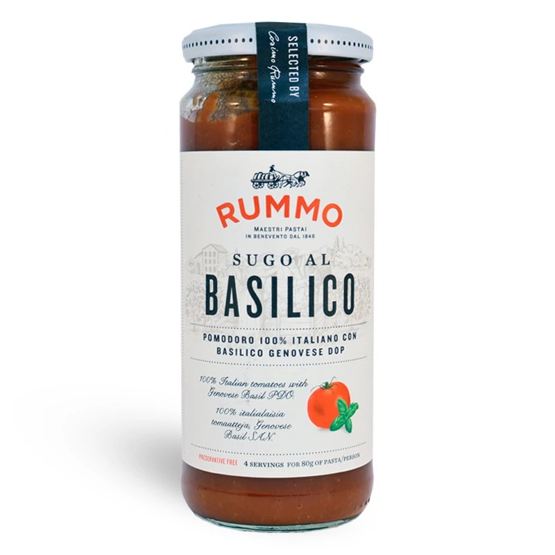 Rummo paradicsomos-bazsalikomos tésztaszósz 340g