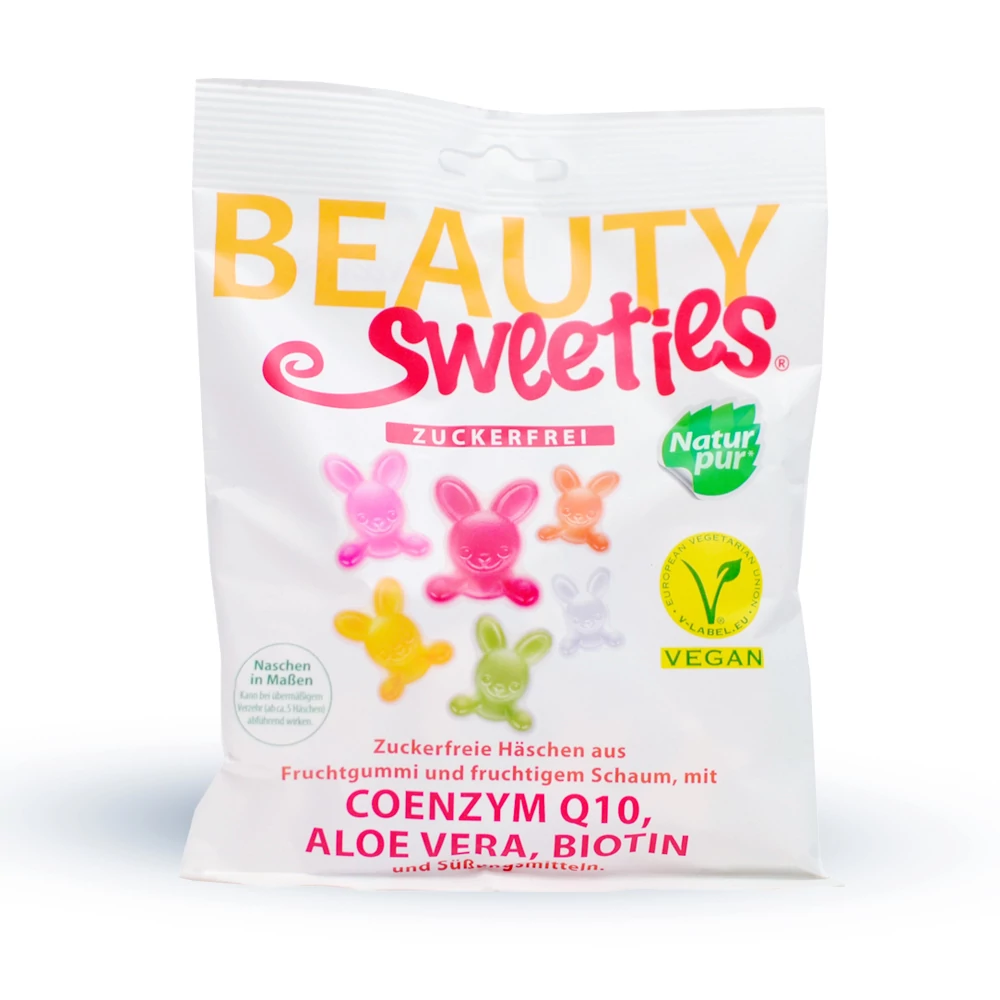 Beauty Sweeties cukormentes vegán - gumicukor nyuszik 125g 