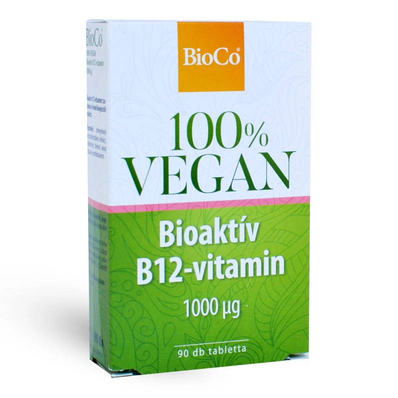 BioCo Vegán Bioaktív B12-vitamin 1000 mcg tabletta 90db