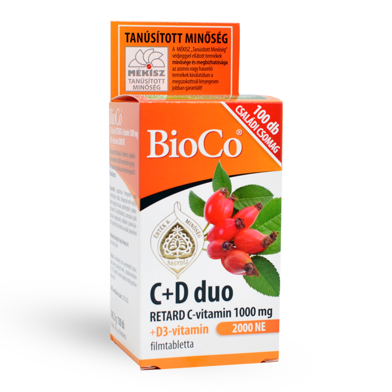 Bioco C+D duo tabletta 100db (2000iu)