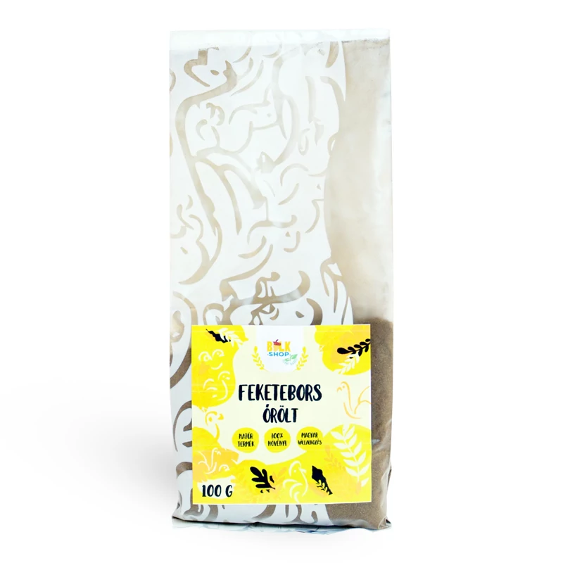 Bulkshop feketebors őrölt 100g