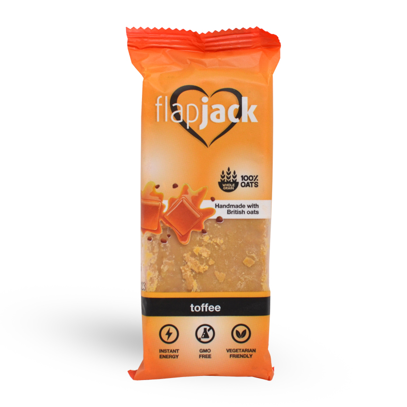 Flapjack zabszelet toffee ízű, tejkaramella- és csokoládéízű bevonattal 100g