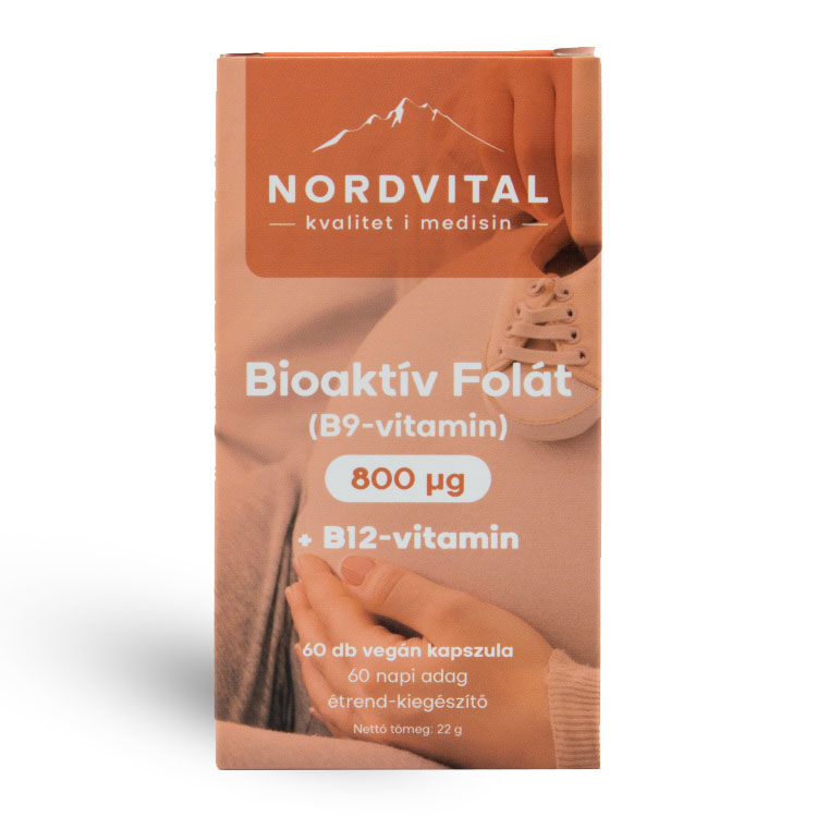 Nordvital B9(folát)-vitamin 800 mcg 60 db kapszula