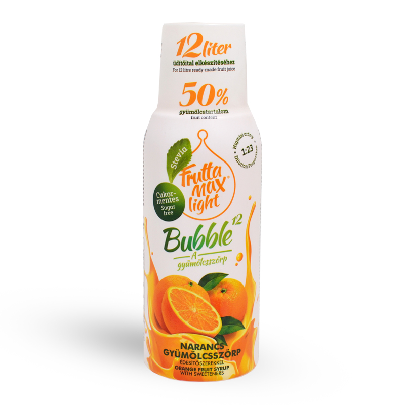 Fruttamax narancs ízű gyümölcsszörp light 500ml