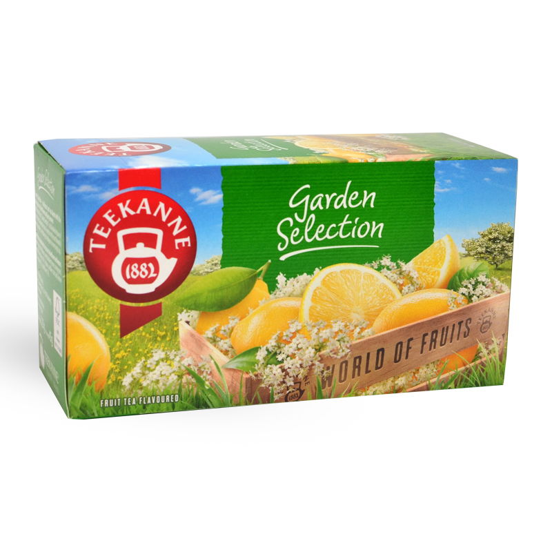 Teekanne gyümölcstea garden selection (bodzavirág, citrom) tea filteres 20 db