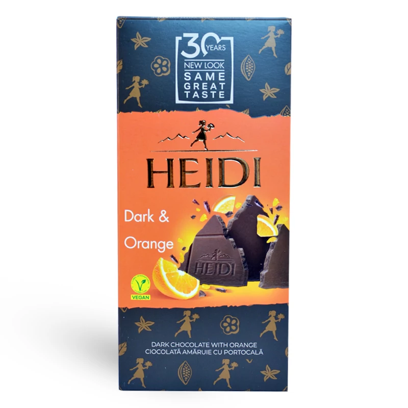 Heidi dark orange étcsokoládé 80g