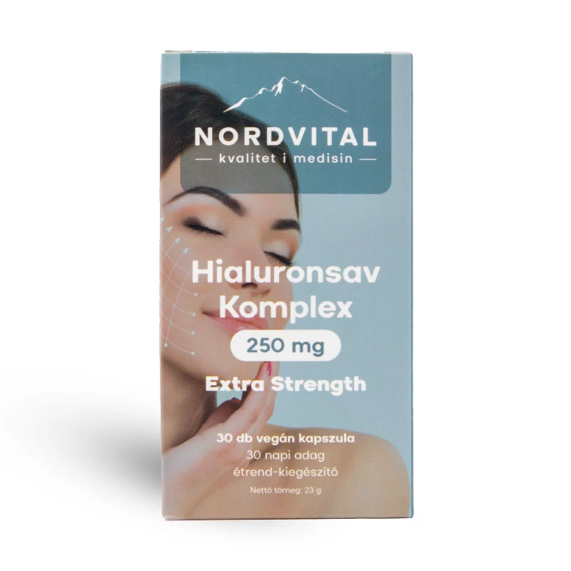 Nordvital Hialuronsav komplex 30db vegán kapszula