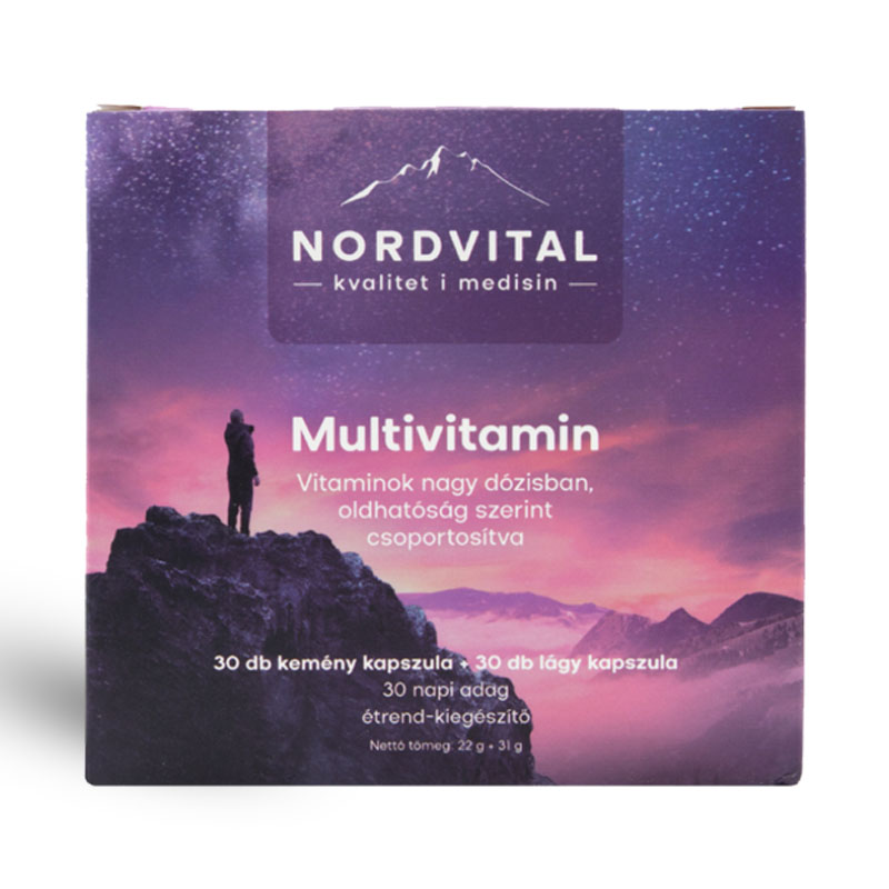 Nordvital Multivitamin 30+30 db kapszula