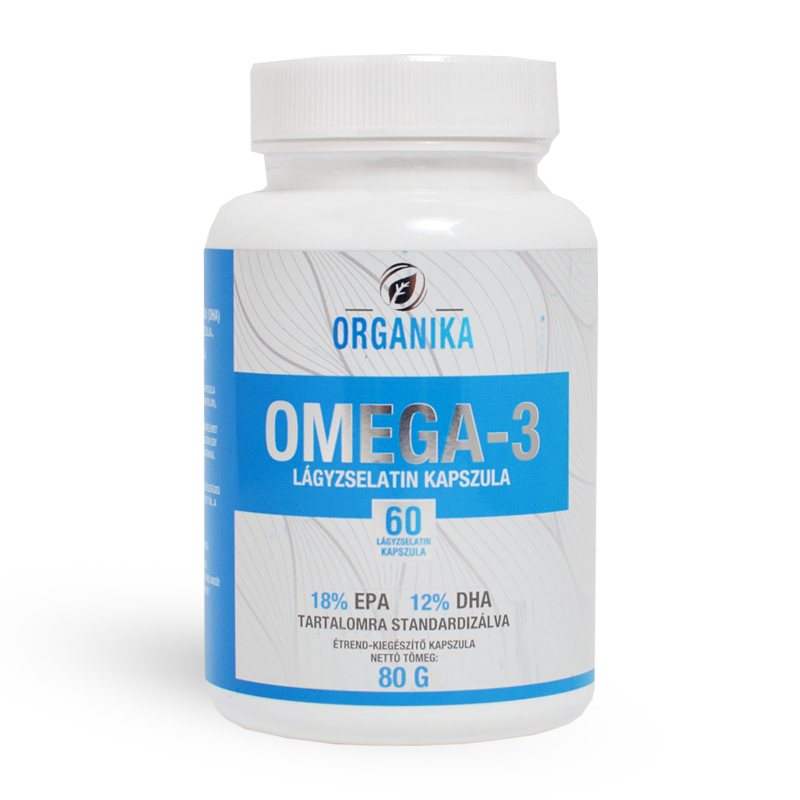 Organika omega-3 500 mg lágyzselatin kapszula 60db