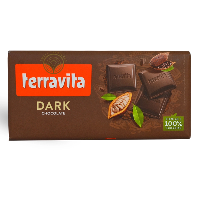 Terravita 50% Étcsokoládé tábla 100g
