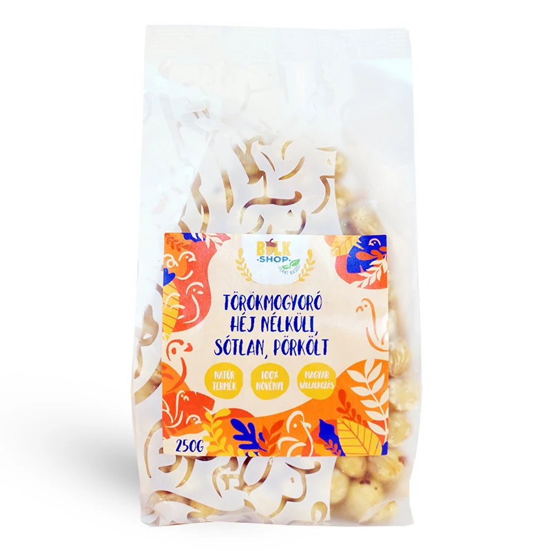 Bulkshop törökmogyoró, héj nélküli, pörkölt 250g