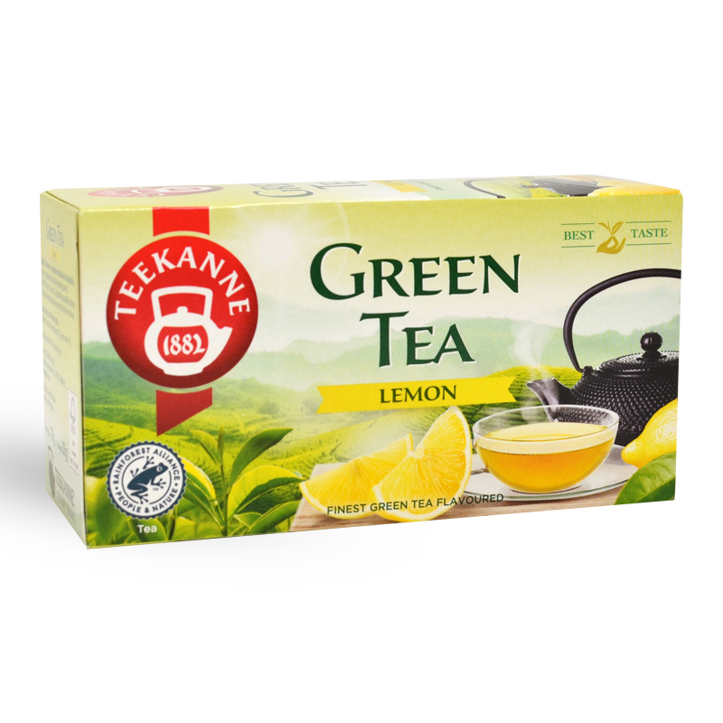 Teekanne zöld tea citrom filteres 20db